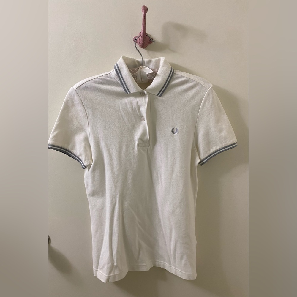 Fred Perry White Polo Shirt with Logo